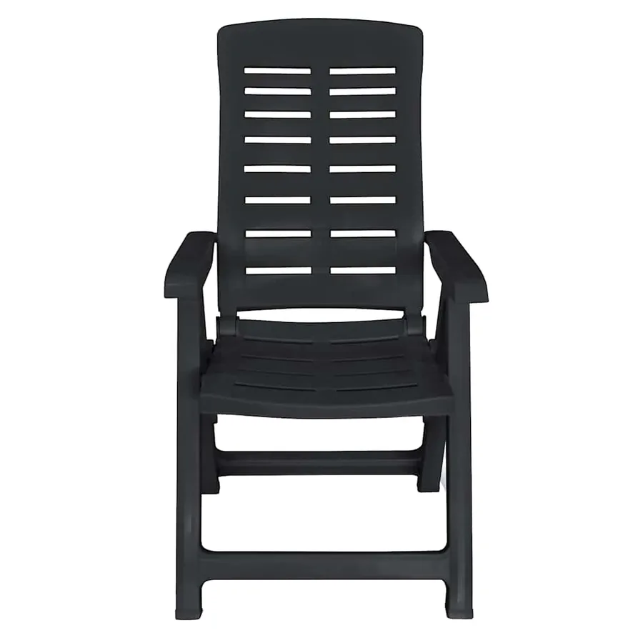 Ensemble à manger d'extérieur 11 pcs Plastique Anthracite - 5