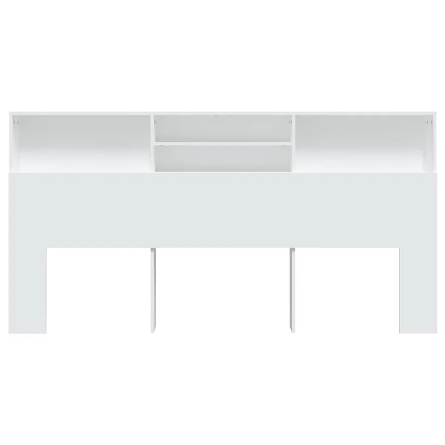 Armoire de tête de lit Blanc 200x19x103,5 cm - 3