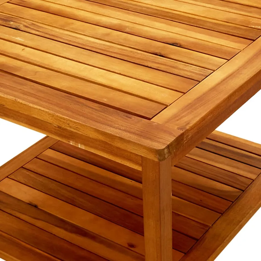 Table basse 60x60x45 cm Bois d'acacia solide - 5