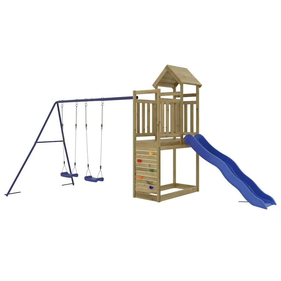 Aire de jeux d'extérieur bois de pin imprégné - 2