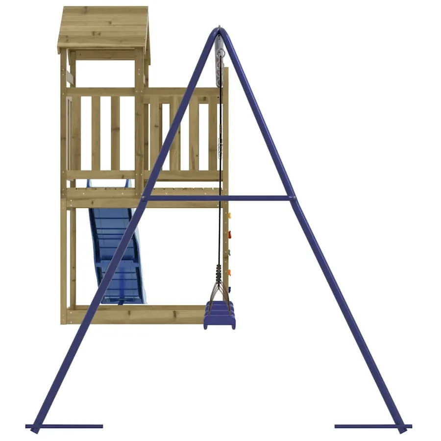 Aire de jeux d'extérieur bois de pin imprégné - 5