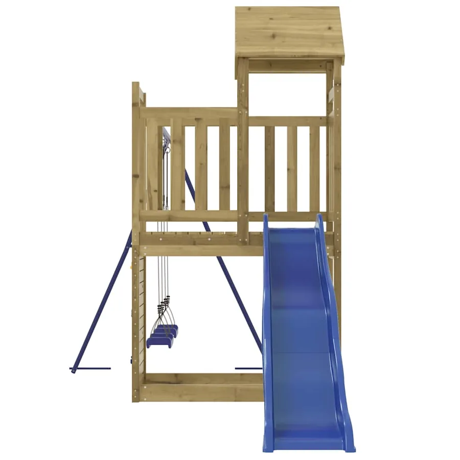 Aire de jeux d'extérieur bois de pin imprégné - 6
