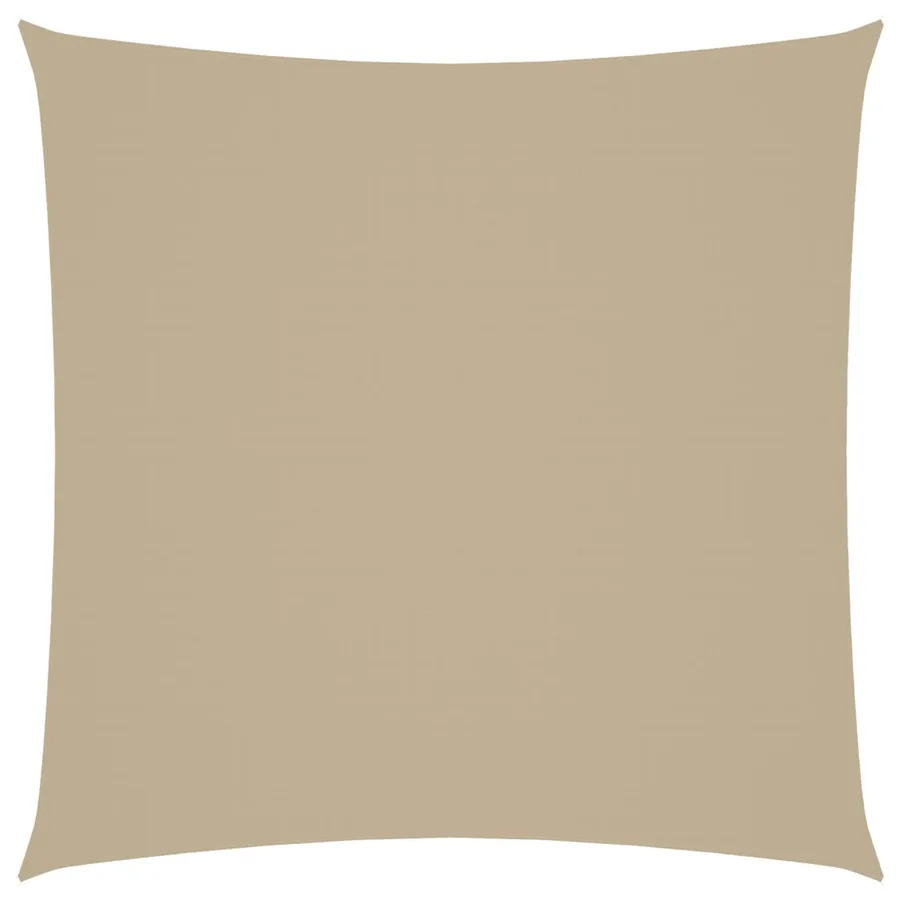 Voile de parasol tissu oxford carré 4x4 m beige - 2