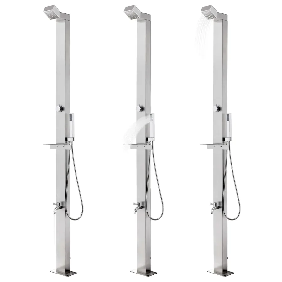 Douche de jardin 220 cm Acier inoxydable - 2