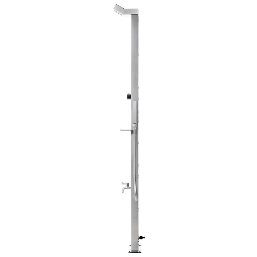Douche de jardin 220 cm Acier inoxydable - 4