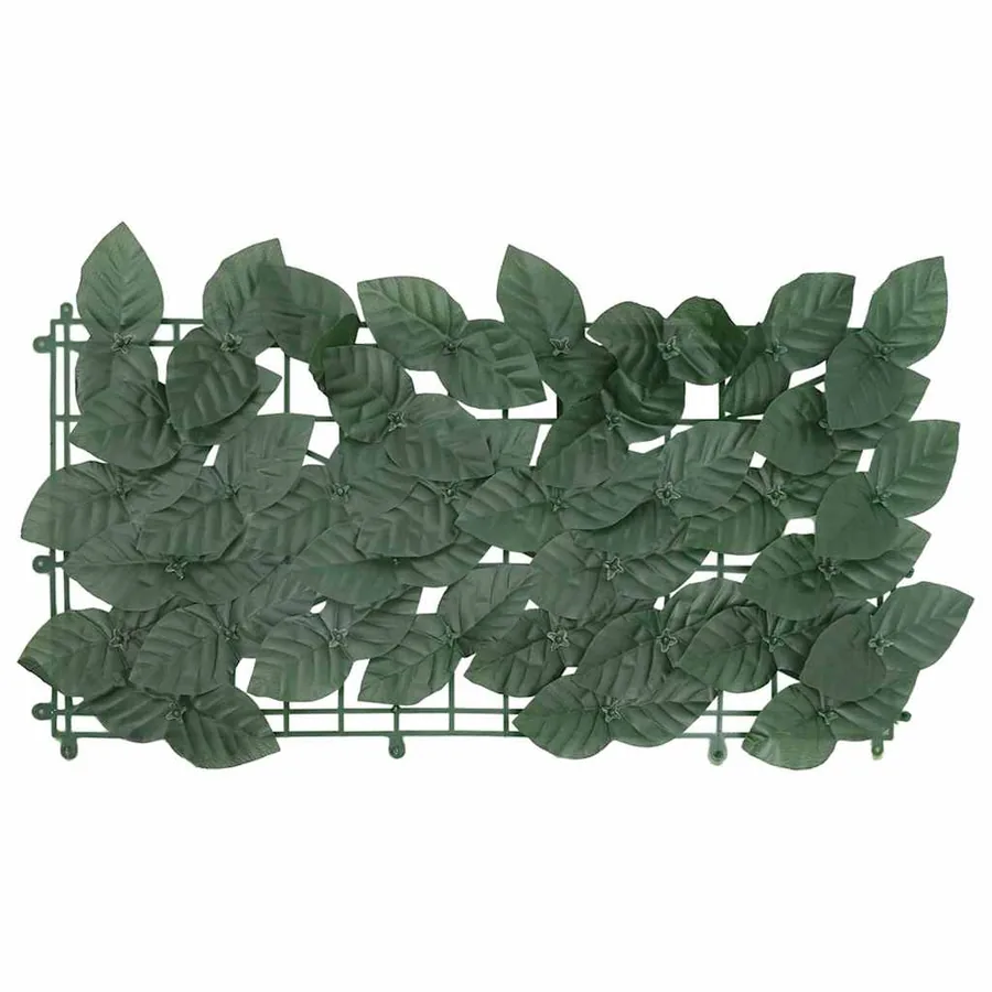 Écran de balcon avec feuilles vert foncé 500x100 cm - 2