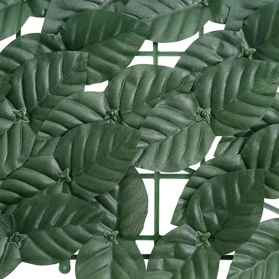 Écran de balcon avec feuilles vert foncé 500x100 cm - 5