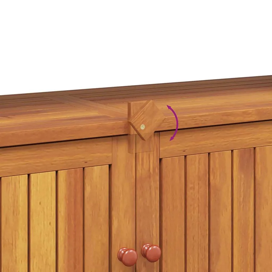 Table console de jardin 110x35x75 cm bois massif d'acacia - 10