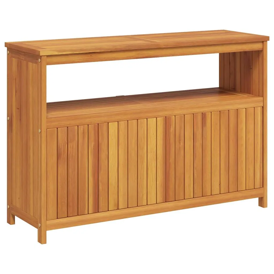 Table console de jardin 110x35x75 cm bois massif d'acacia - 6