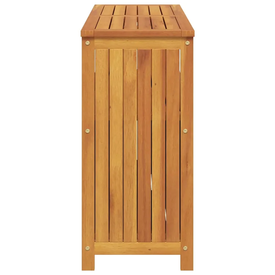 Table console de jardin 110x35x75 cm bois massif d'acacia - 7