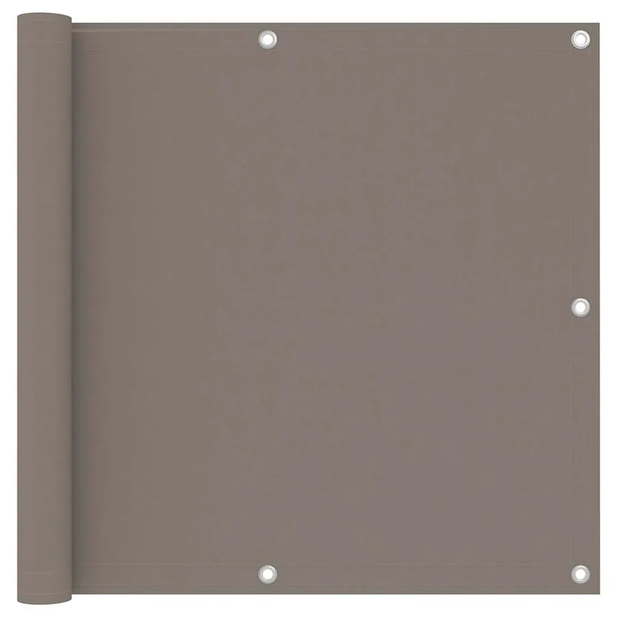 Écran de balcon Taupe 90x300 cm Tissu Oxford