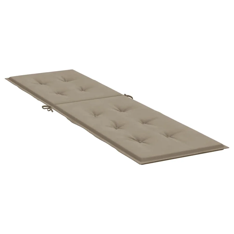 Coussin de chaise de terrasse taupe (75+105)x50x4 cm - 4