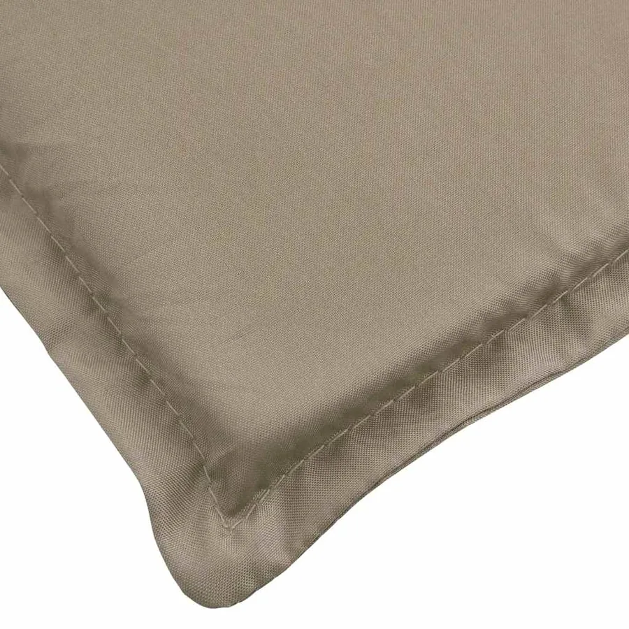 Coussin de chaise de terrasse taupe (75+105)x50x4 cm - 7