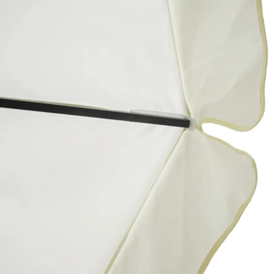 Parasol Blanc Aluminium 500 cm - 4