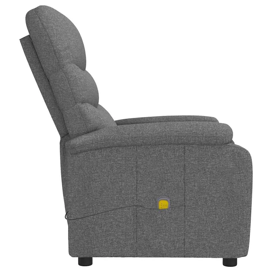 Fauteuil de massage Gris foncé Tissu - 4
