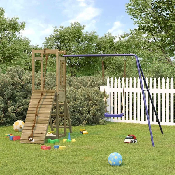 Aire de jeux d'extérieur bois de pin imprégné