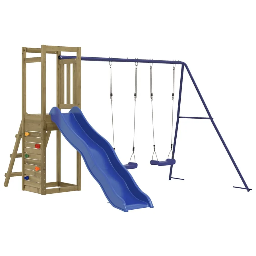 Aire de jeux d'extérieur bois de pin imprégné - 2
