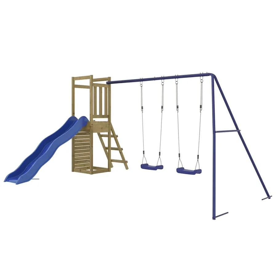 Aire de jeux d'extérieur bois de pin imprégné - 3