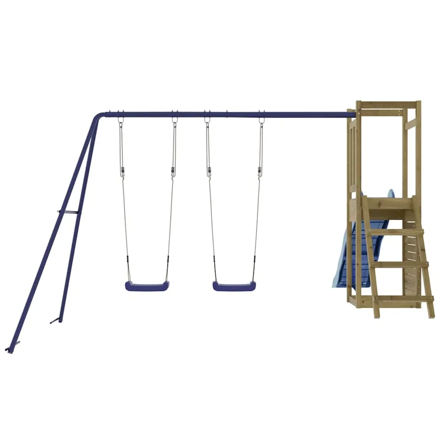Aire de jeux d'extérieur bois de pin imprégné - 6