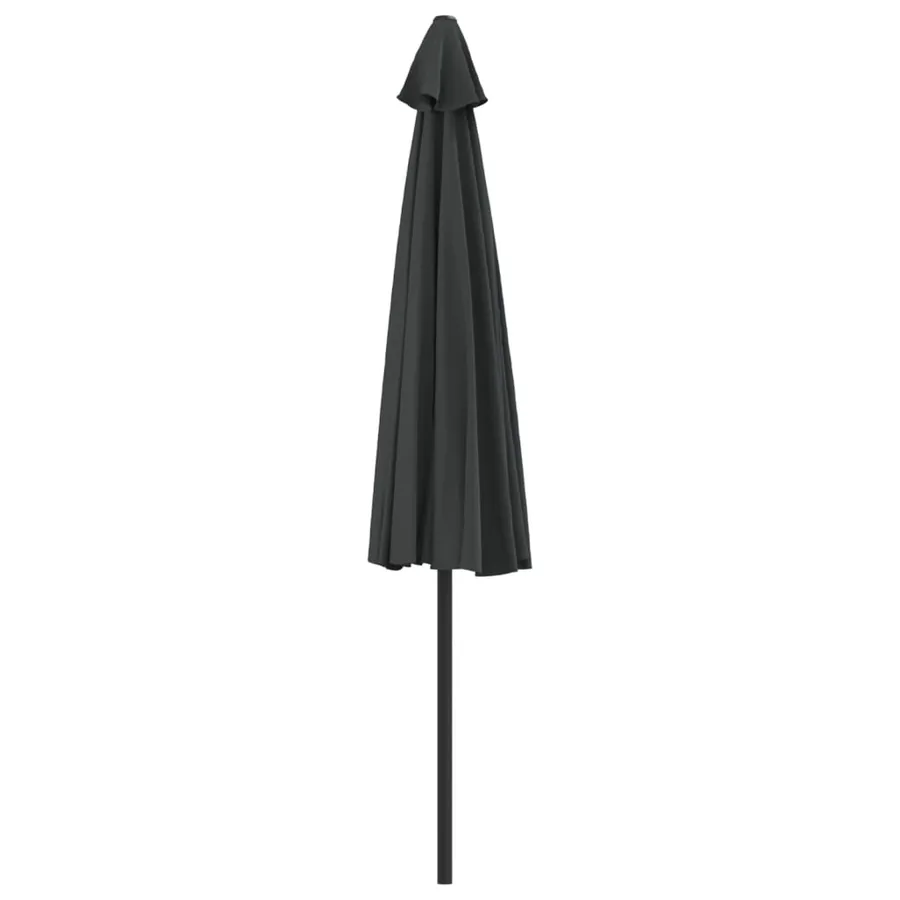 Parasol de balcon et mât en aluminium Anthracite 300x155cm Demi - 5