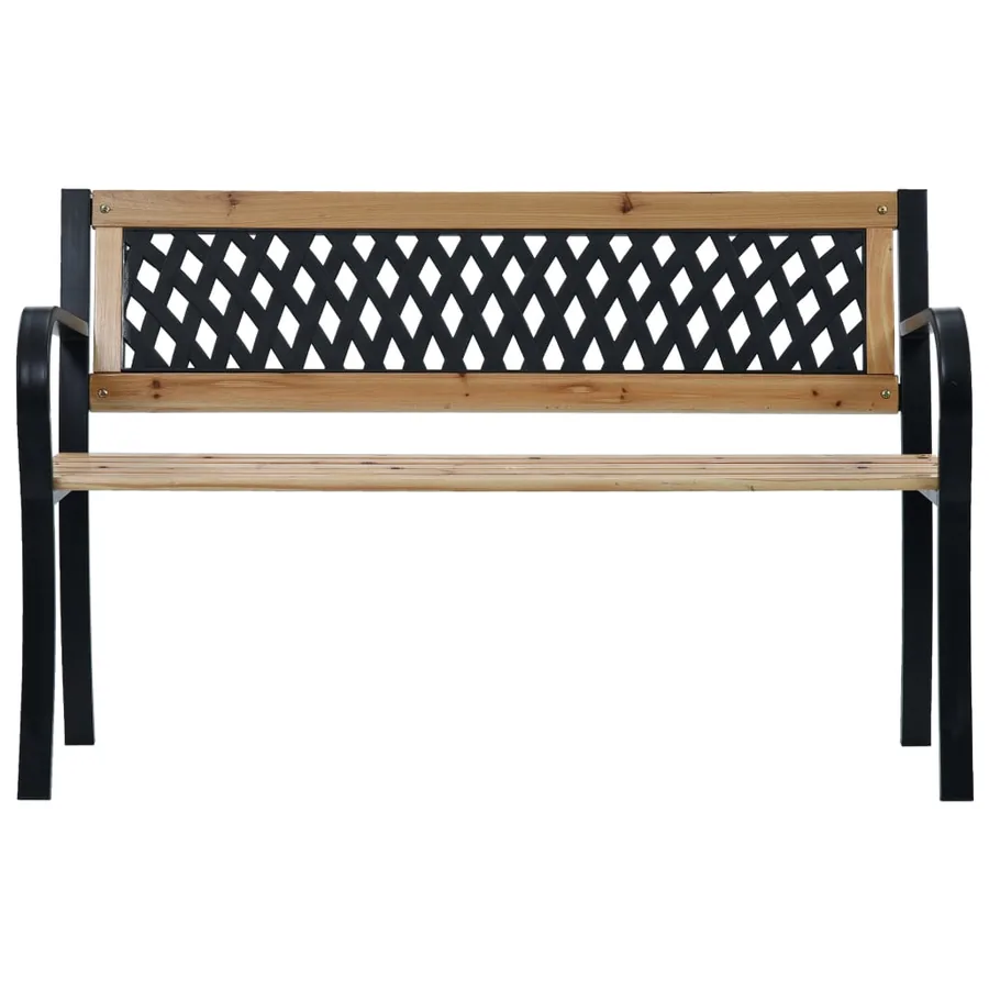 Banc de jardin 120 cm Bois - 2