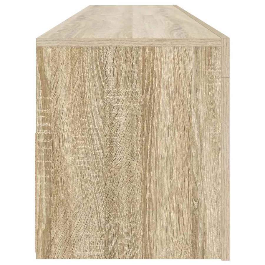 Meuble TV avec lumières LED chêne sonoma 120x35x40 cm - 10