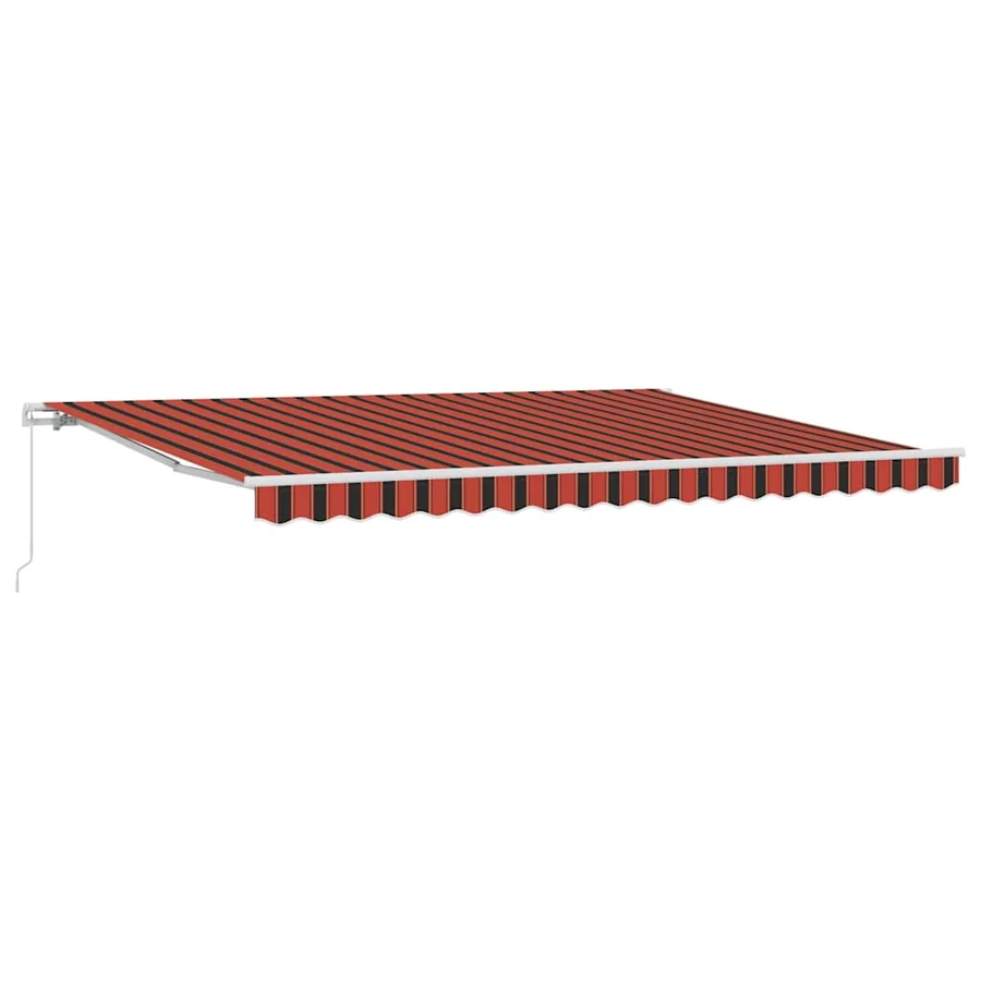 Auvent Rétractable Orange et marron 450 × 300 cm - 2
