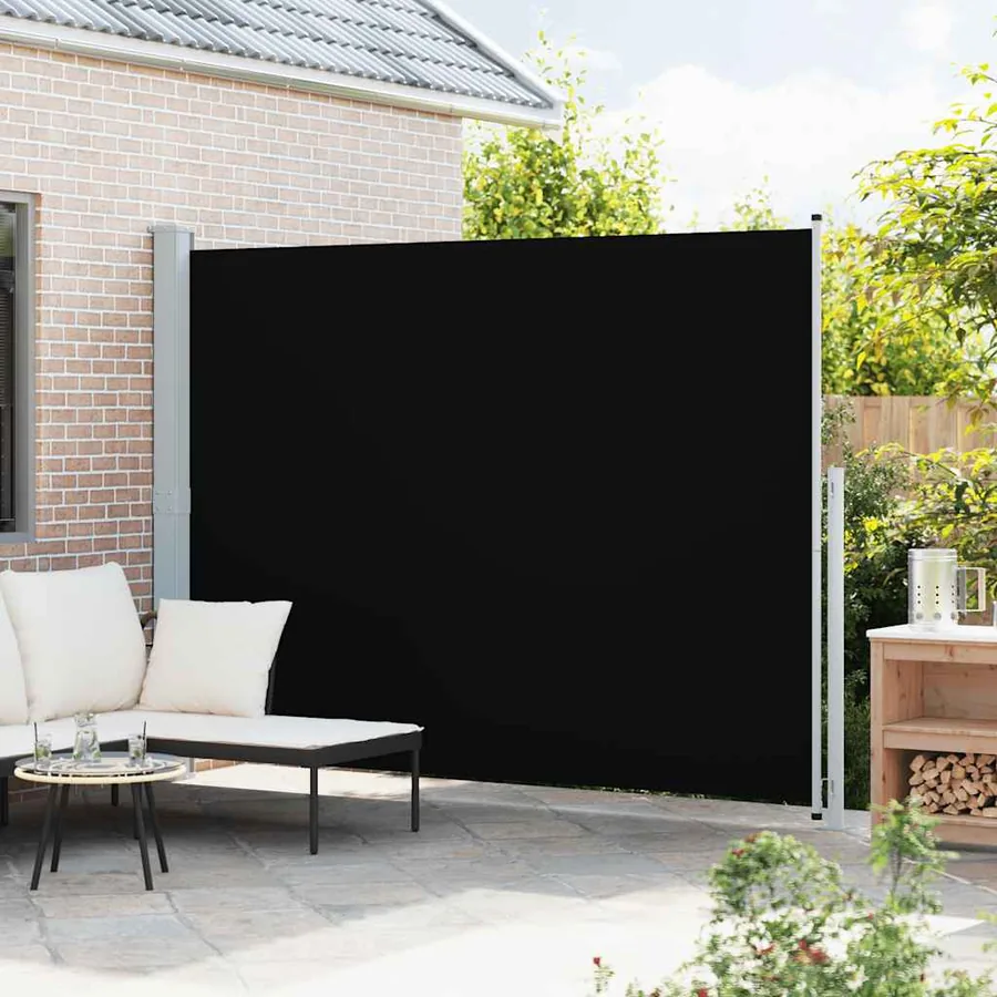 Auvent latéral rétractable de patio 220x300 cm Noir - 3