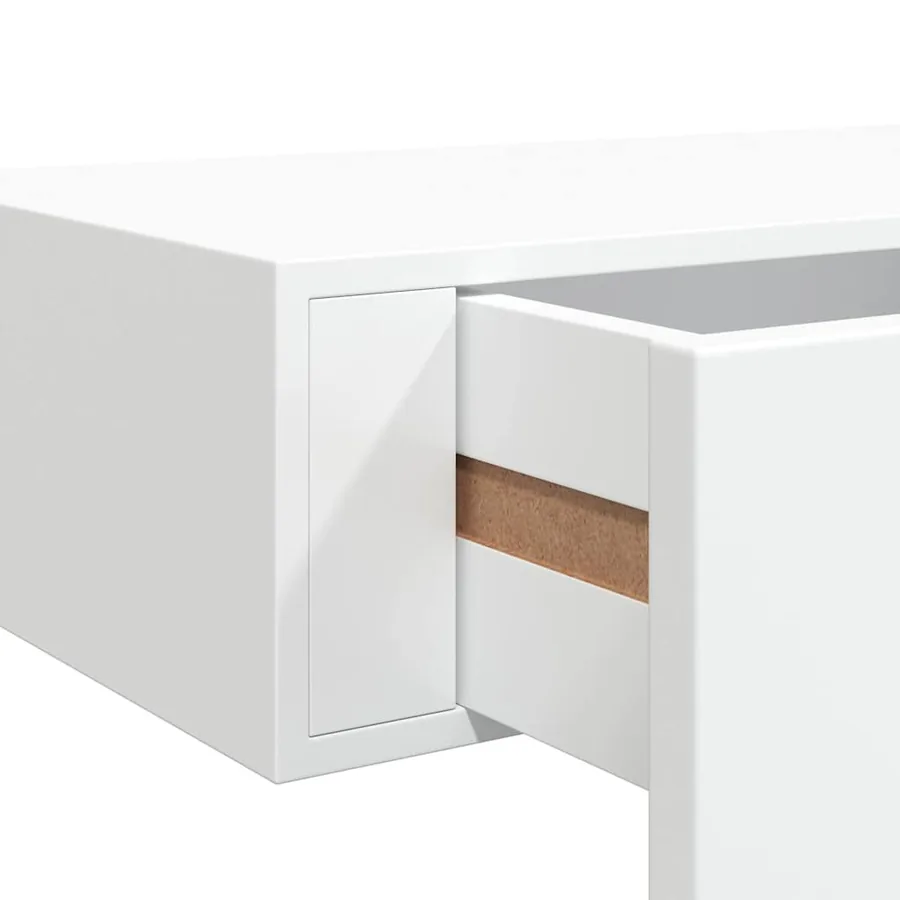 Étagères à tiroirs murales 2 pcs Blanc 40x23,5x10 cm MDF - 11