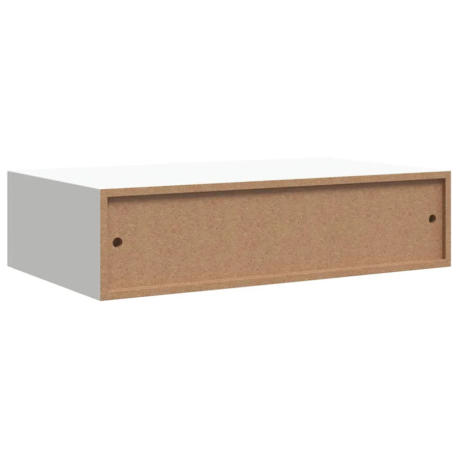 Étagères à tiroirs murales 2 pcs Blanc 40x23,5x10 cm MDF - 9