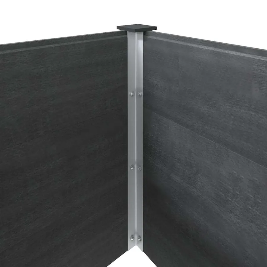 Lit surélevé de jardin 200x50x54 cm WPC Gris - 6