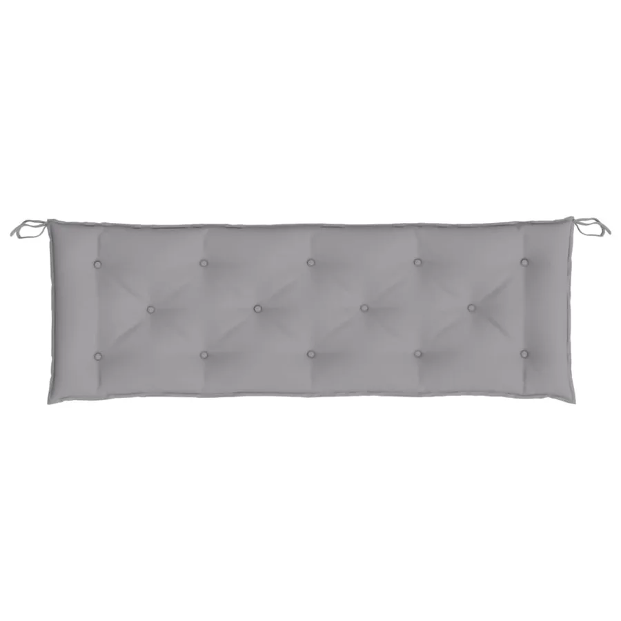 Coussin de banc de jardin gris 150x50x7 cm tissu oxford - 4