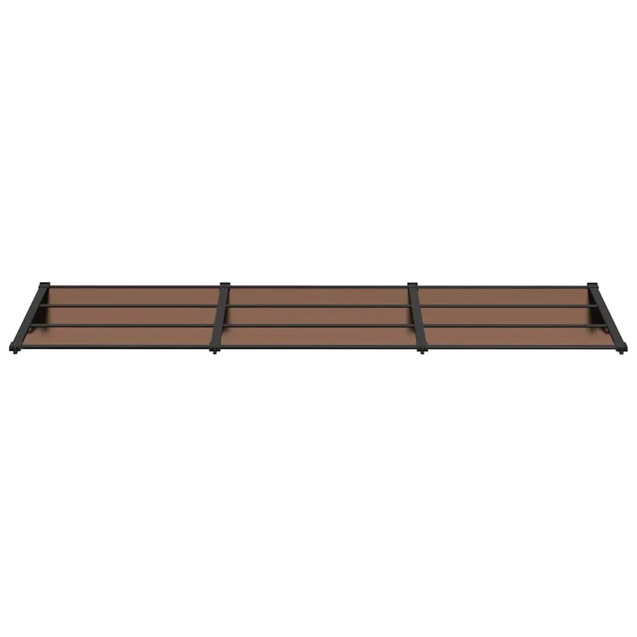 Auvent de porte Noir 297,5x90 cm Polycarbonate - 3