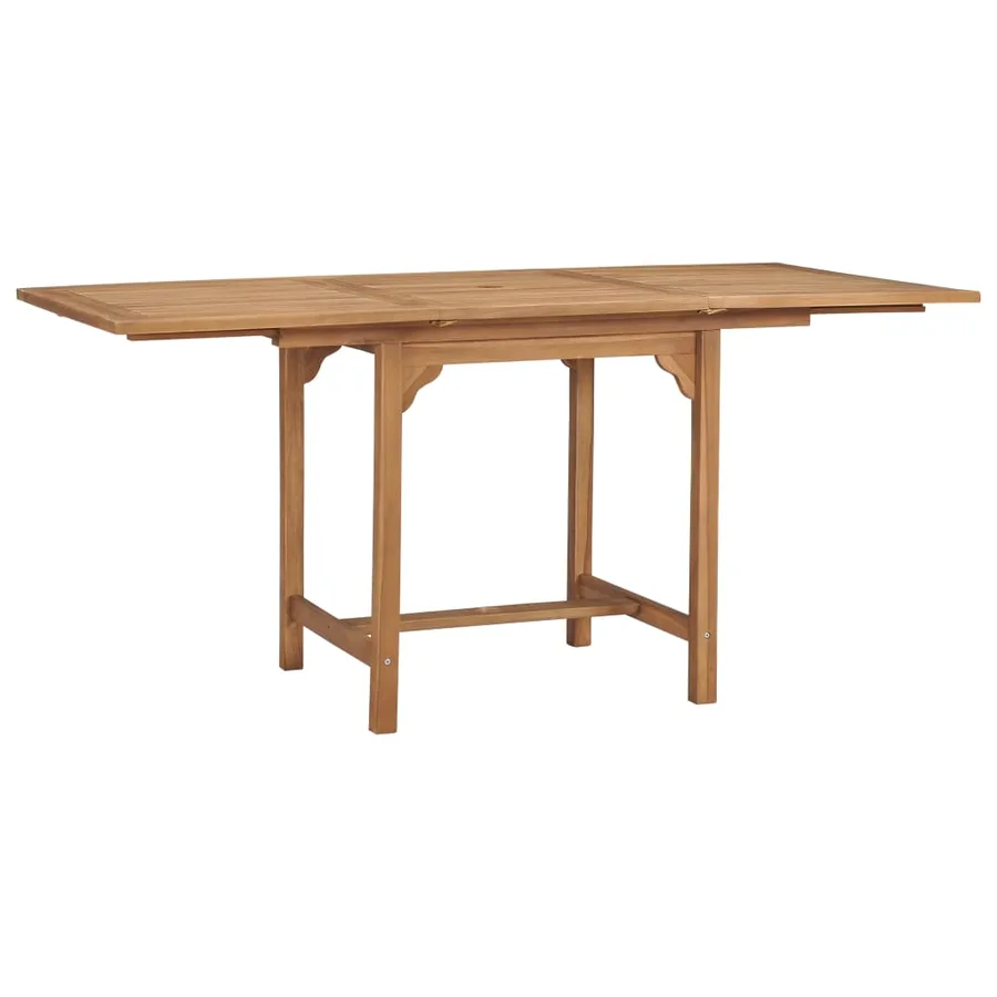 Table extensible de jardin (110-160)x80x75 cm Teck solide - 2