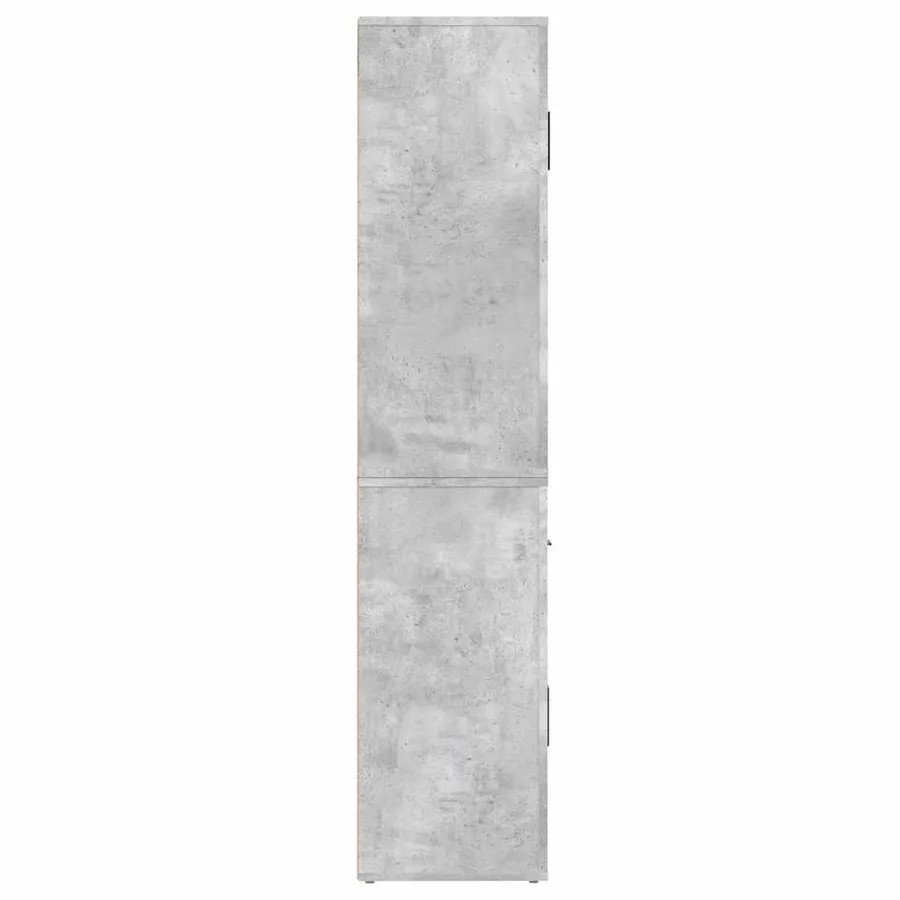 Buffet haut Gris béton Bois d'ingénierie - 9