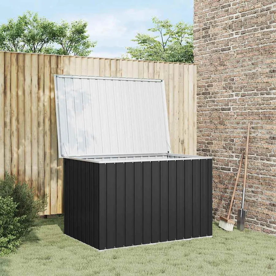 Boîte de rangement de jardin Anthracite 149x99x93 cm