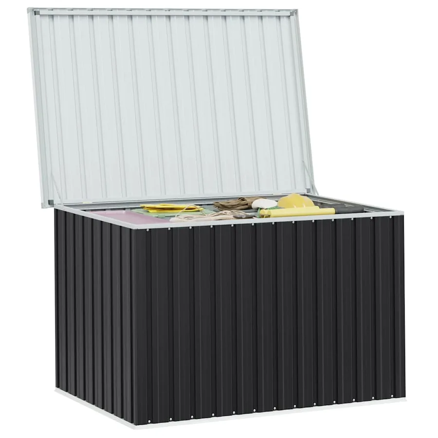 Boîte de rangement de jardin Anthracite 149x99x93 cm - 8