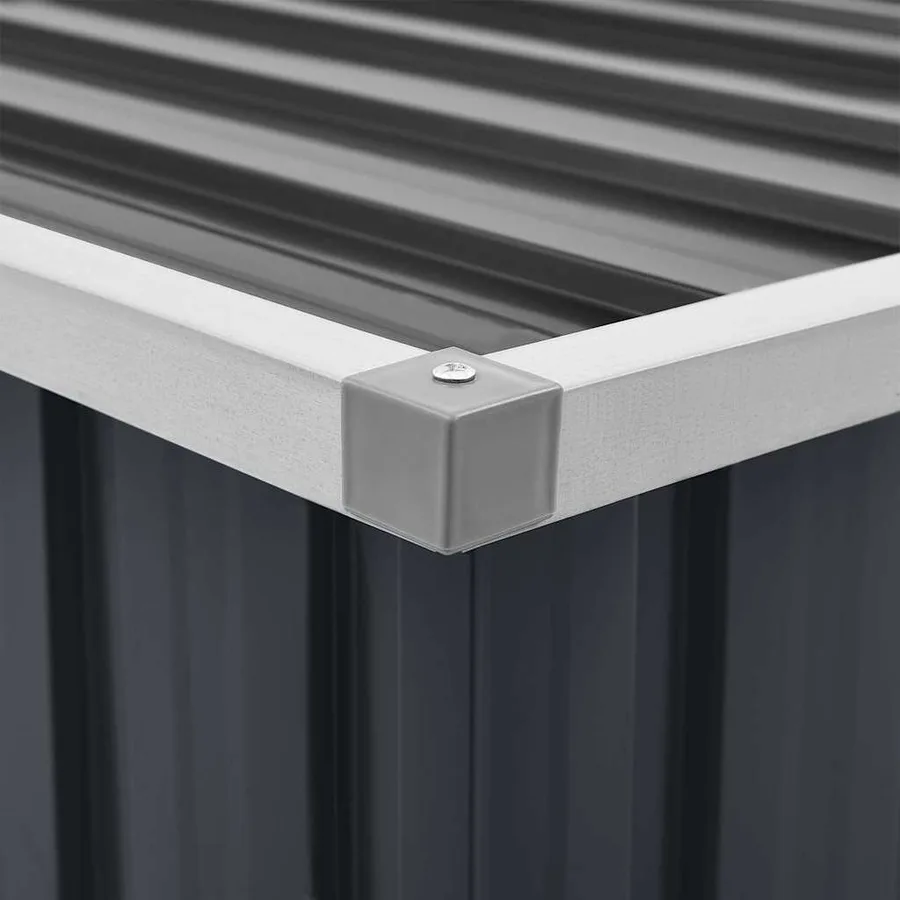 Boîte de rangement de jardin Anthracite 149x99x93 cm - 9