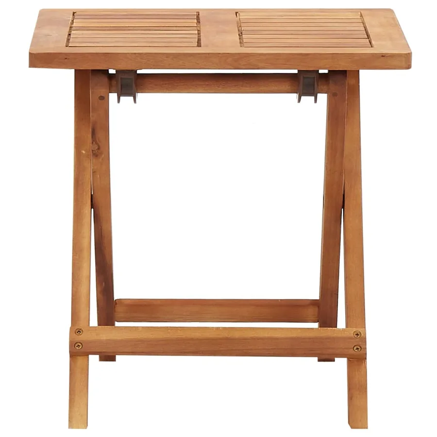 Table pliable de jardin 40x40x40 cm Bois d'acacia massif - 2