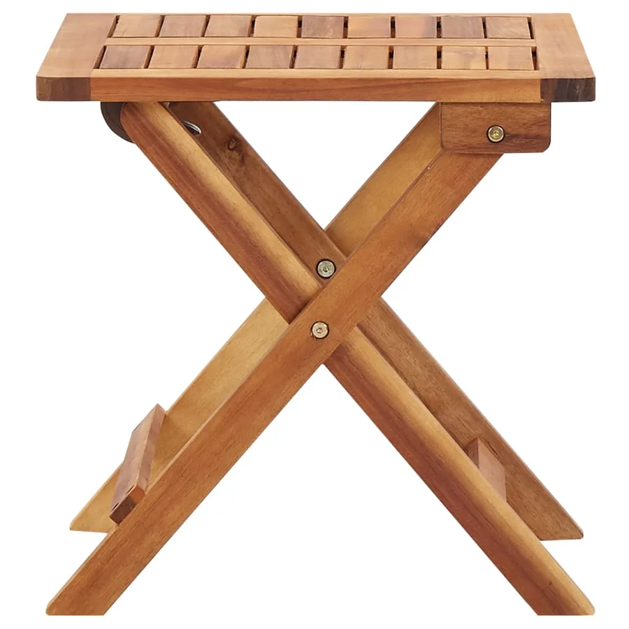 Table pliable de jardin 40x40x40 cm Bois d'acacia massif - 3