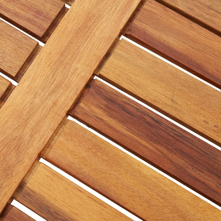 Table pliable de jardin 40x40x40 cm Bois d'acacia massif - 5