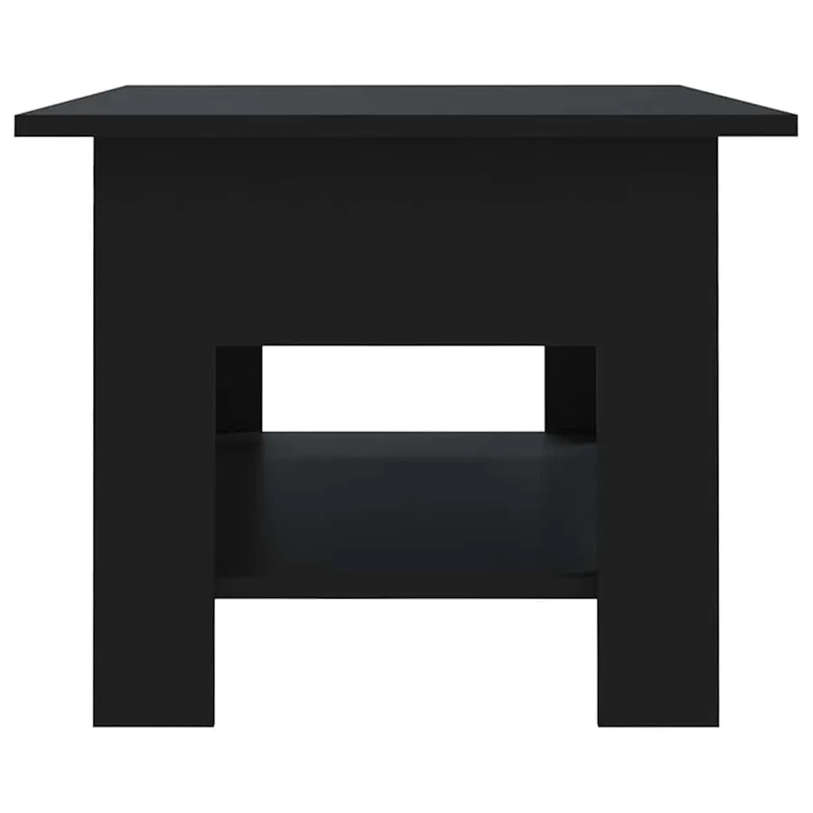 Table basse noir 102x55x42 cm bois d'ingénierie - 5
