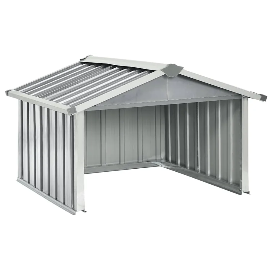 Abri pour robot de jardin 92x97x63 cm Acier galvanisé Gris - 2