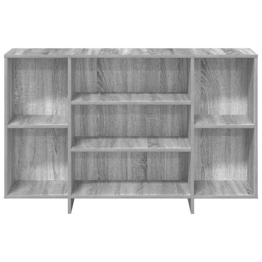 Buffet sonoma gris 120x30x75 cm bois d'ingénierie - 5