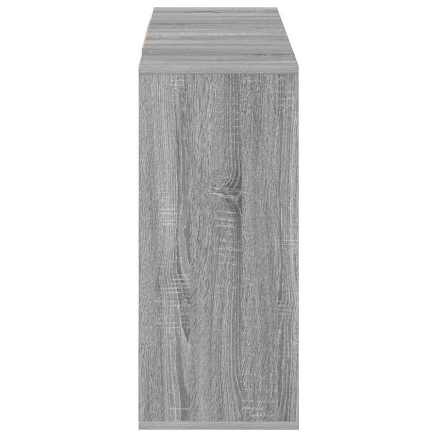 Buffet sonoma gris 120x30x75 cm bois d'ingénierie - 6