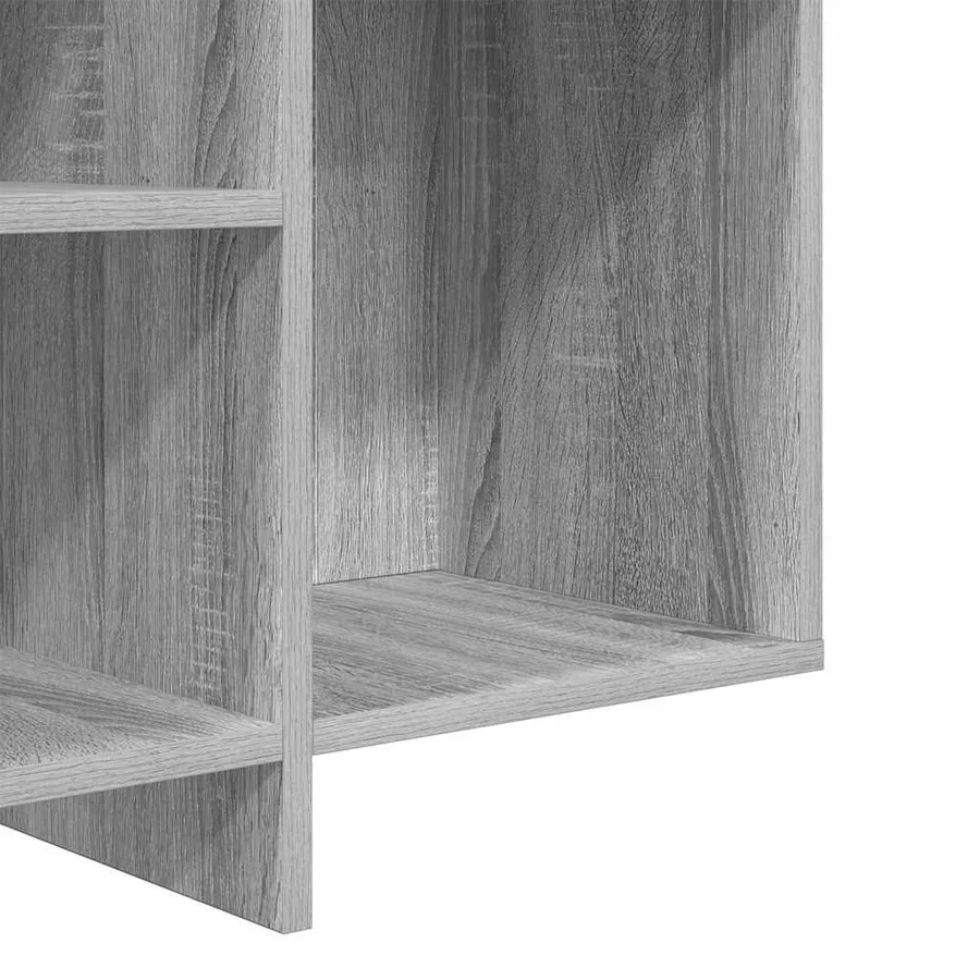 Buffet sonoma gris 120x30x75 cm bois d'ingénierie - 8