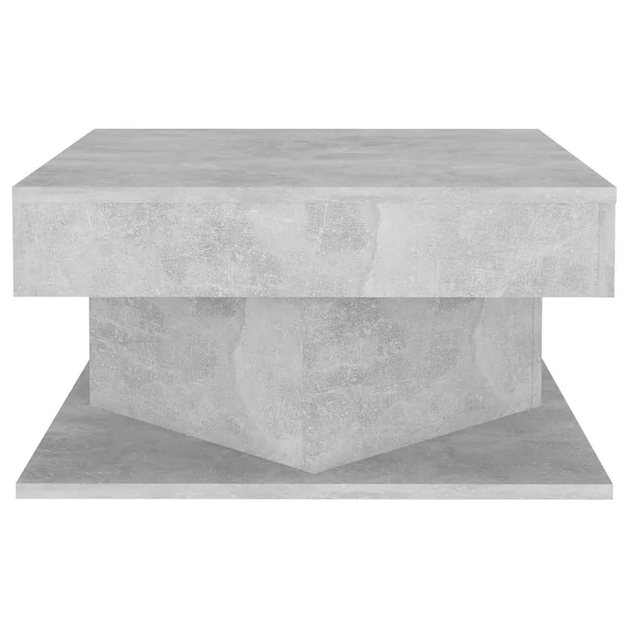 Table basse Gris béton 57x57x30 cm Bois d’ingénierie - 3