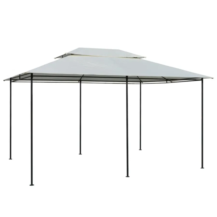 Tonnelle avec rideaux 4 x 3 m Blanc - 2
