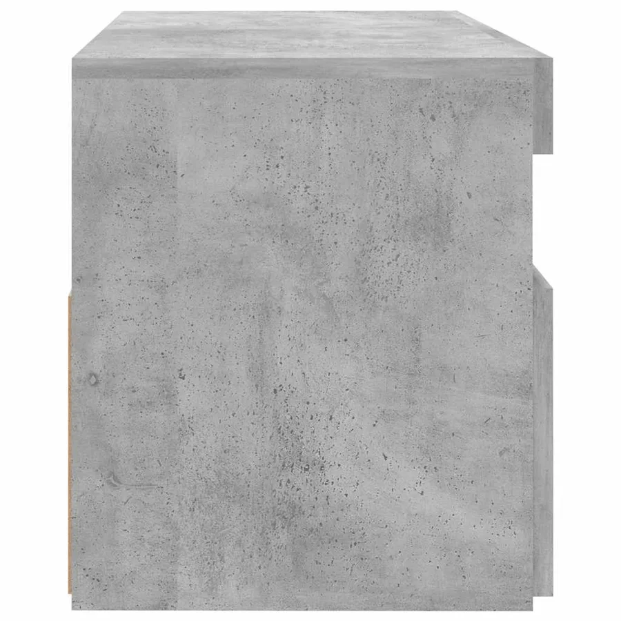Meuble TV avec lumières LED gris béton 60x35x40 cm - 12