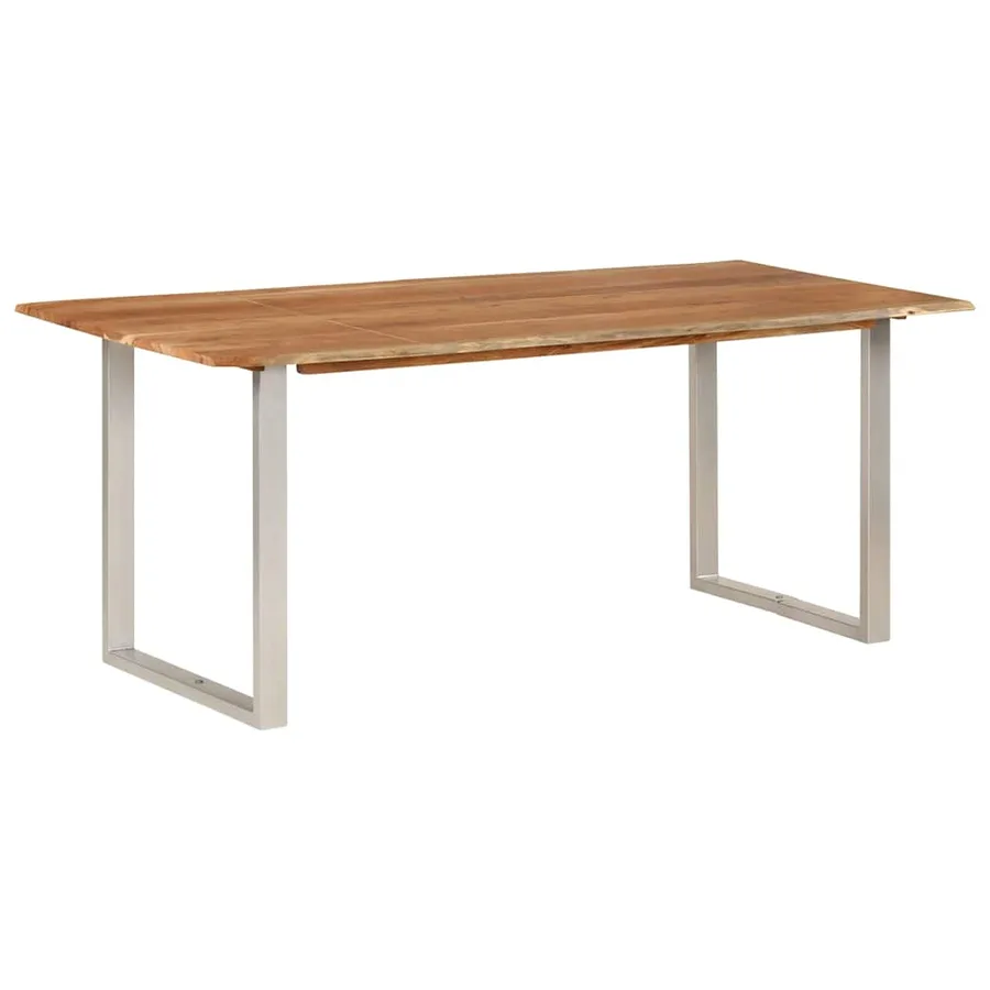 Table de salle à manger 180x90x76 cm Bois d'acacia massif - 11